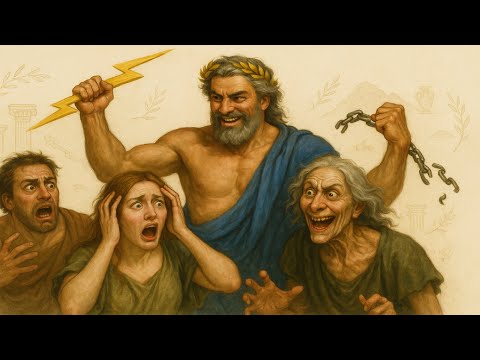 Cronus swallowed his kids. One escaped. Watch how Zeus takes back the throne of the gods. and more