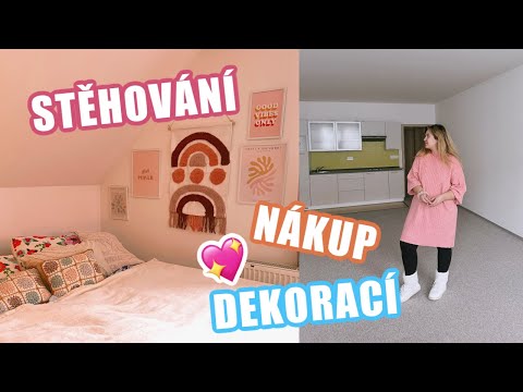STĚHOVÁNÍ - stěhování nábytku, haul dekorací, zařizuju si pokoj!🌸