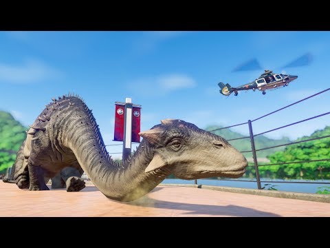 Ankylodocus & Indominus Rex Breakout! Jurassic World Evolution
