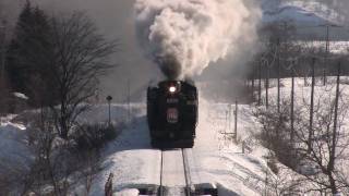 preview picture of video 'ＳＬ冬の湿原号 2010  Steam locomotive  Kushiro City, Hokkaido'
