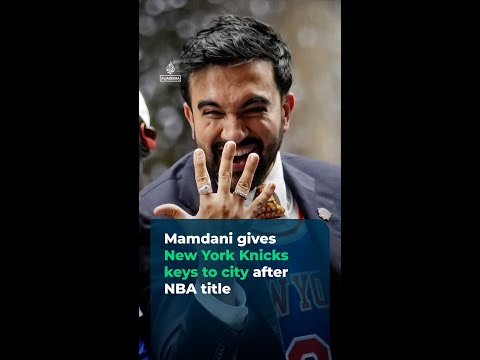 Mamdani gives New York Knicks keys to city after NBA title | #ajshorts