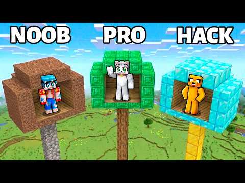 Minecraft Casa del ÁRBOL NOOB vs PRO vs HACKER