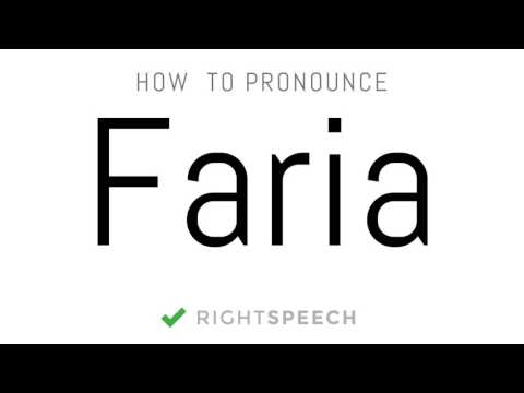 Faria - How to pronounce Faria - Indian Girl Name