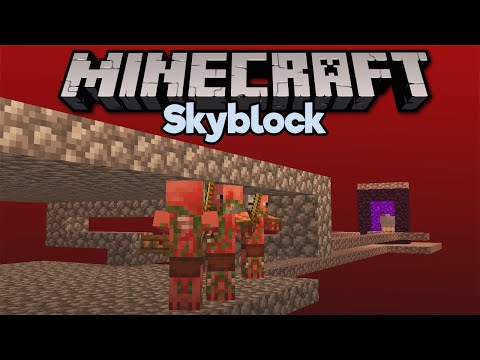 Going to the Nether in Skyblock! ▫ Minecraft 1.15 Skyblock (Tutorial Let's Play) [Part 5]
