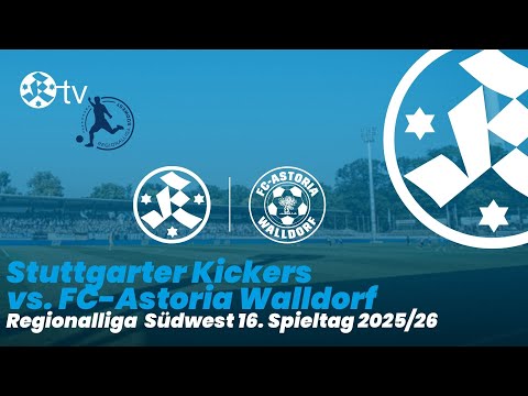 16. Spieltag Regionalliga Südwest 2025/26 Spielbericht Stuttgarter Kickers - FC-Astoria Walldorf