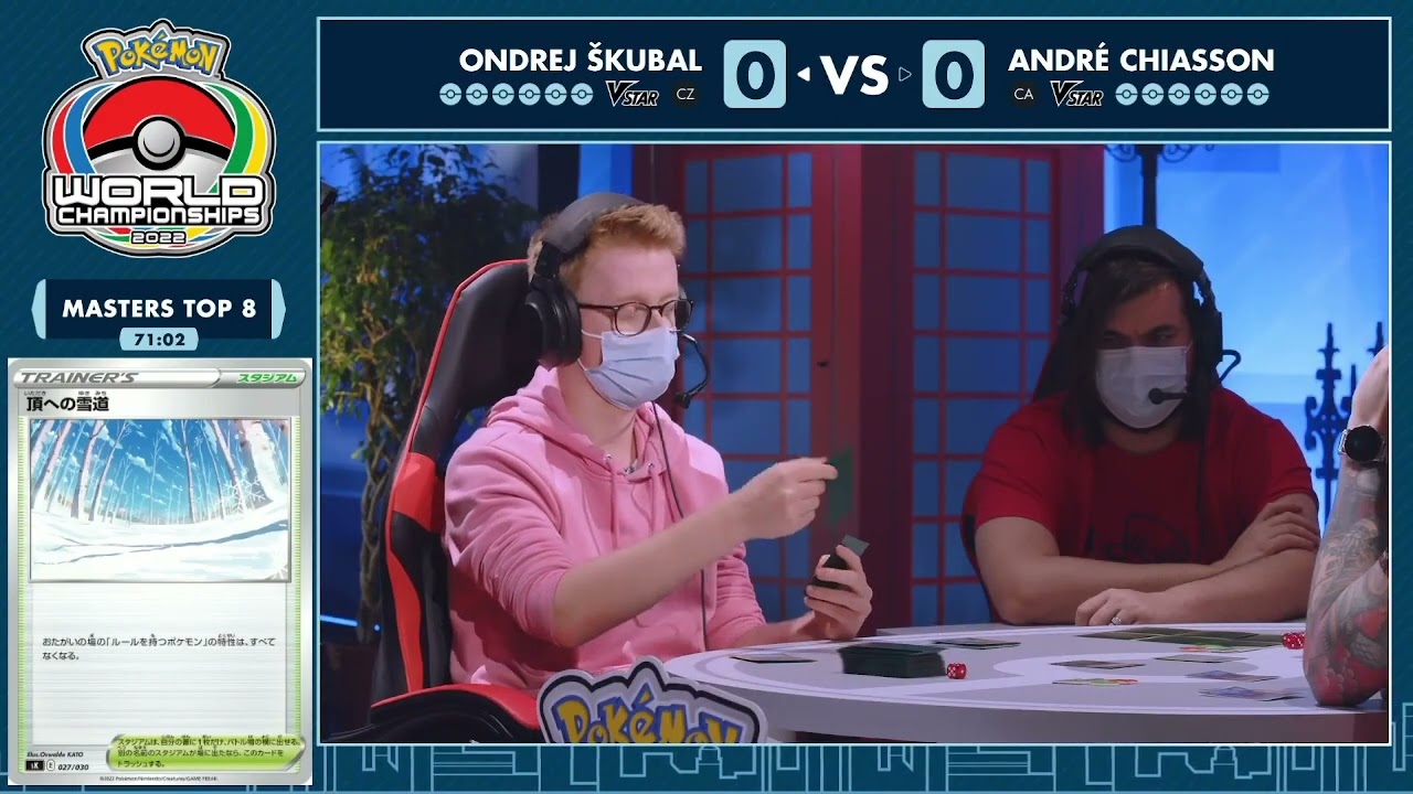【TOP8】Ondrej Škubal Vs André Chiasson【ポケカWCS2022/ポケカ世界大会 】
