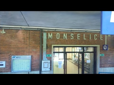 HD - Arrivo alla stazione di Monselice a bordo del treno Regionale (RV 3967) Venezia - Bologna