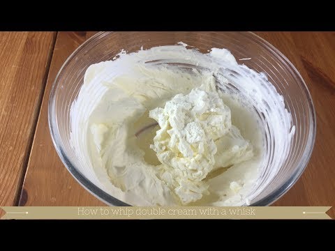 How to whip double cream with a whisk : How to whip cream by hand