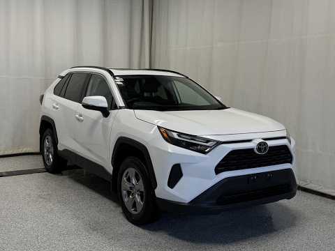 2024 Toyota RAV4 XLE AWD in White for sale at Park Mazda in Sherwood Park, AB