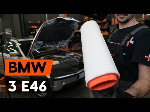 How to change air filter on BMW 3 (E46) [TUTORIAL AUTODOC] Video