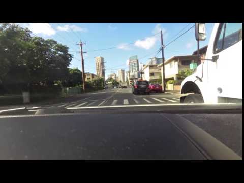 Shuttle bus pushes me into oncoming traffic