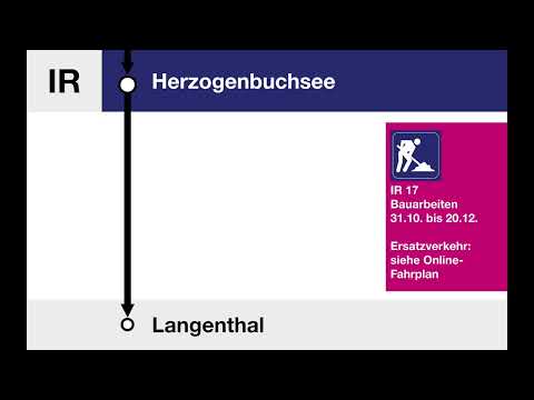 BLS Ansagen • IR17 • Bern – Langenthal (bitte S23 & Dienstfahrt)