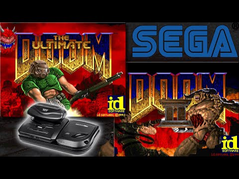 Doom CD32X Fusion gameplay test (Ares emulator) - impressive port of classic Dooms for Sega CD 32X!!