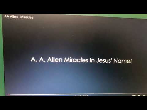 Healing Miracles by A.A Allen. Rare miracles, Raw power done in the name of Jesus.
