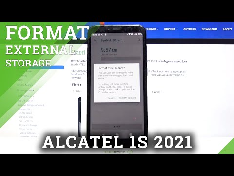 How to Format SD Card on ALCATEL 1S – Remove SD Card Storage