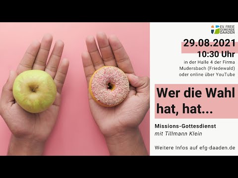 WER DIE WAHL HAT, HAT... (Josua 24,13-15)