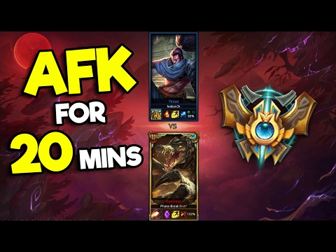 Challenger vs Bronze Yasuo 1v1, But the Challenger Has to AFK for 20 Minutes
