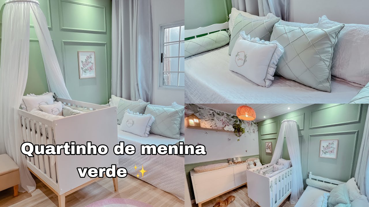 Watch Now TOUR PELO QUARTINHO DA MINHA BEBÊ FINALIZADO | QUARTINHO VERDE PARA MENINAS TOUR PELO QUARTINHO DA MINHA BEBÊ FINALIZADO | QUARTINHO VERDE PARA MENINAS