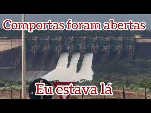 Hoje foram abertas as comportas, rio grande usinas de marimbondo, Icem São Paulo 