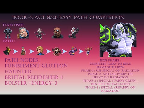 (Mcoc) ACT 8.2.6 BLINDING LIGHT Easy path completion BOSS Almost solo (Apocalypse supremacy)