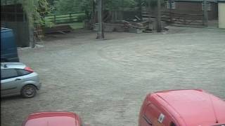 Postman Fail! Hits two vehicles... Oops. Idiot Driver UK 2016