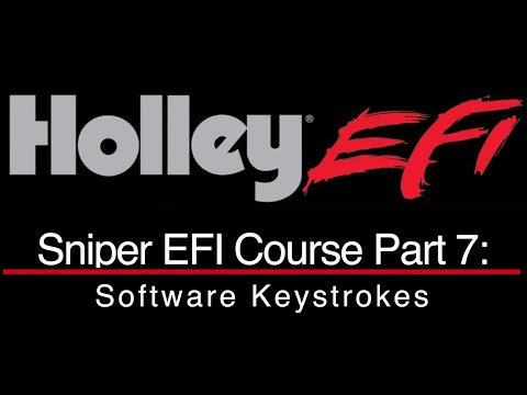 Holley Sniper EFI Training Part 7: Software Keystrokes | Evans Performance Academy