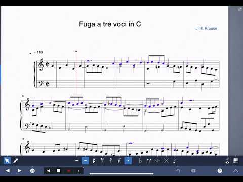 Fugue for 3 voices in C