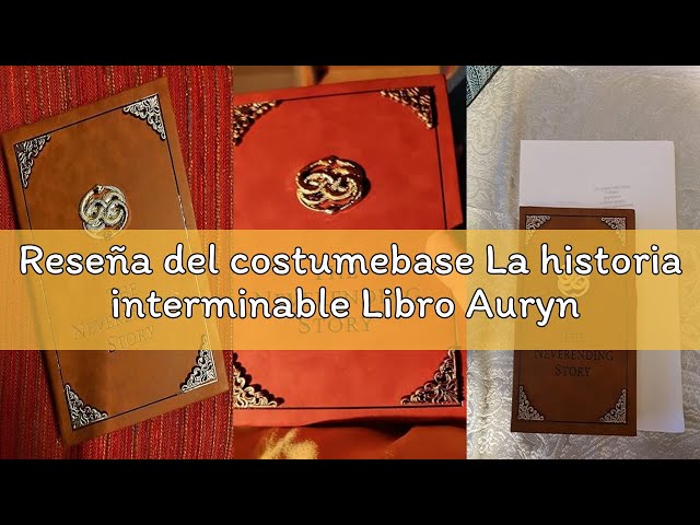 Vídeo relacionado con La historia interminable Libro Auryn Bastian Atreyu Réplica Novela Marrón