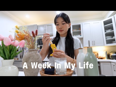 week in my life │ settling into my apt, home decor shopping, organizing & decorating, baking a cake!