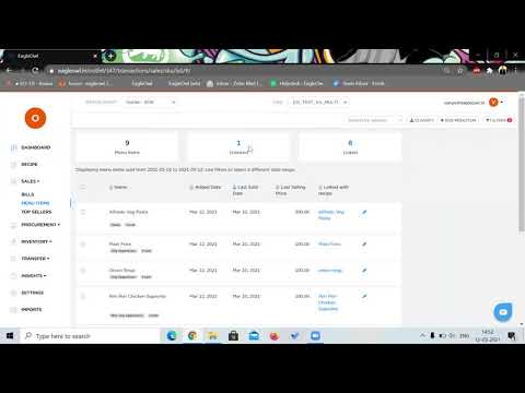 Linking menu item to a recipe