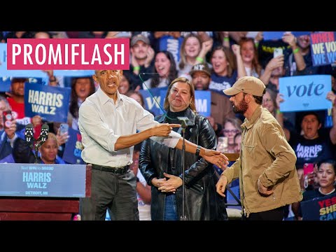 Barack Obama rappt Eminem-Song bei US-Wahlveranstaltung