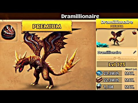 NEW PREMIUM DRAMILLIONAIRE MAX LEVEL 175 TITAN MODE - Dragons: Rise of Berk