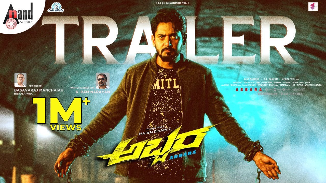 Abbara || Kannada Official 4K Trailer || Prajwal Devraj || Ravi Basrur || K.Ramnarayan || Basavaraj