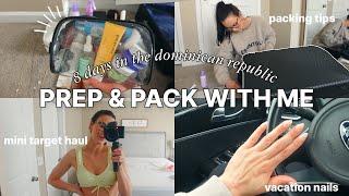 TRAVEL PREP VLOG ✈️ | packing for the dominican republic, packing tips & tricks, new travel items