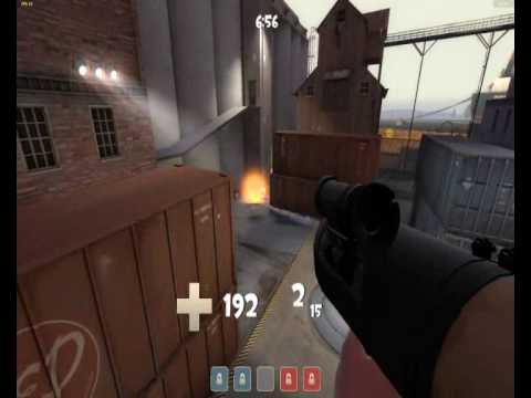 Soldier jumps on cp_granary