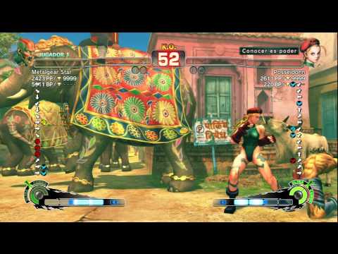 SSF4 AE 2012 HD- Metalgear Star (Dhalsim) VS Posseidonn (Cammy)