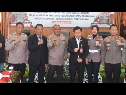 KAPOLRES SERANG TERIMA PENGHARGAAN PRESISI AWARD