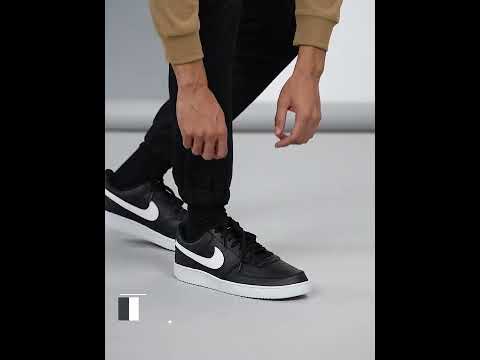 nike court vision low on foot