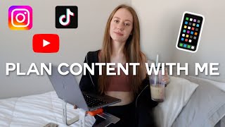 how i plan ALL my content on SOCIAL MEDIA! | posting schedule, content plan, finding balance