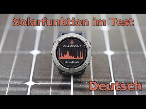 Garmin fenix 6X Pro Solar Test der Solarladung