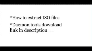How To Open ISO files - Extract ISO files - ISO to EXE || Daemon tools