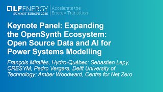 Panel: Expanding the OpenSynth Ecosystem: Open Source Data and AI for Power Systems Modelling