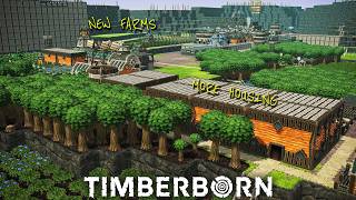 New Fields and More Homes Timberborn | Bad Crater Episode 13