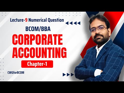 Corporate Accounting Chapter 1 Issue of Shares BCOM BBA Semester 2025 CWG for BCOM