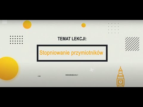 Język angielski - stopniowanie przymiotników.