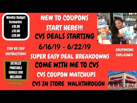 SIMPLE EASY NEW COUPONER CVS DEALS STARTING 6/16/19~CVS IN STORE WALKTHROUGH COUPON MATCHUPS~SO EASY Video