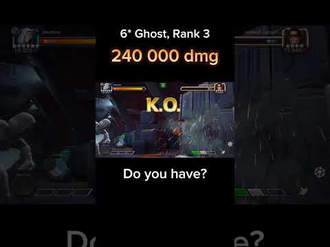 6* Ghost 3-Rank 240k damage, 51 sec Test in ROL #mcoc