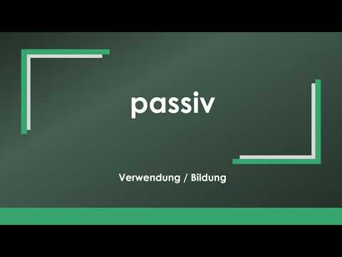 Englisch: passive voice einfach und kurz erklärt