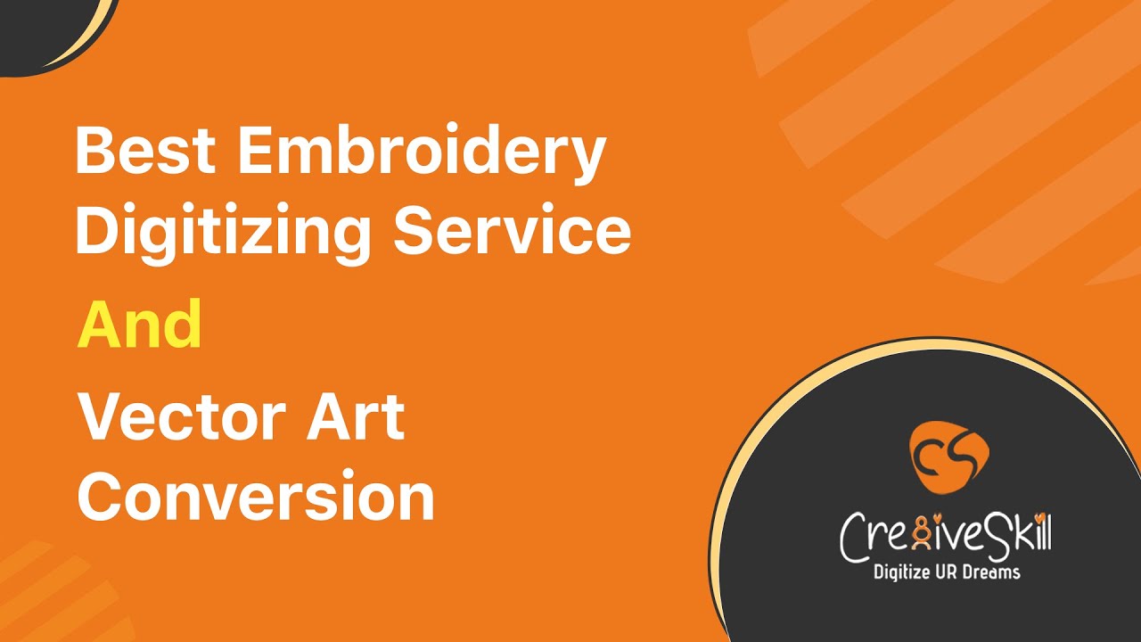 Best Embroidery Digitizing Service And Vector Art Conversion | Cre8iveSkill