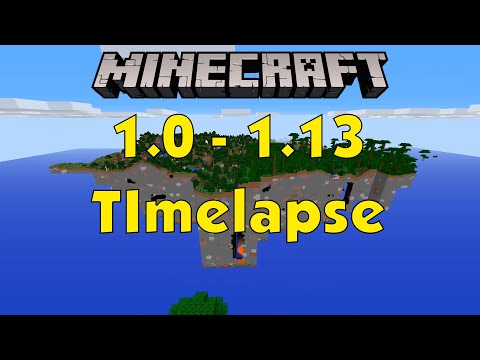 Minecraft Changes Timelapse World Generation All Patches 1.0 - 1.13